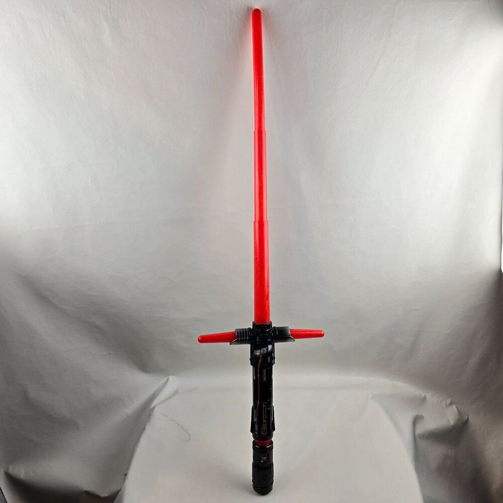 Star Wars Kylo Ren Crossguard Red Lightsaber Retractable No Lights No Sounds